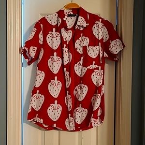 Big Bud Press Strawberry Pantry Buttonup
